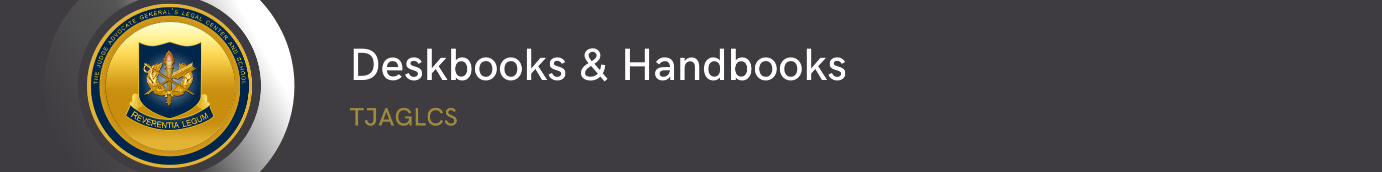 Deskbooks & Handbooks Banner